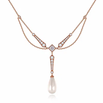 Retro Chic Women's Pink Ballet Necklace