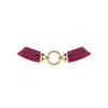Retro Chic Women's Pink / Gold Pink Tassel Necklace In Multi