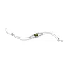 Retro Chic Women's Silver / Green Hope Corner Bracelet In Multi