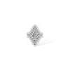Retro Chic Women's White / Black / Silver Black Royal Ballet Ring