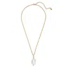 Retro Chic Women's White / Gold Fluffy Cloud Necklace In Multi