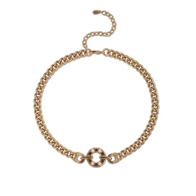 Retro Chic Women's White / Gold / Yellow Ayasofya Necklace In Multi