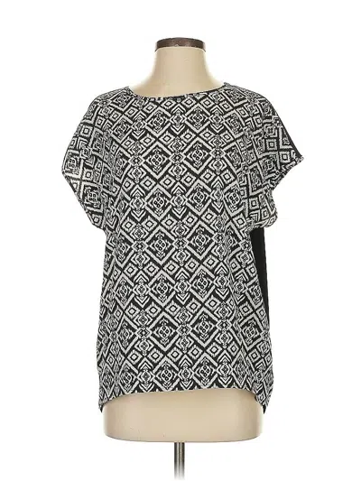 Pre-owned Retro-ology Short Sleeve Blouse In Black