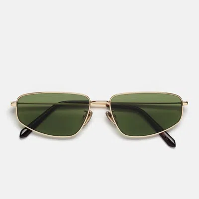 Retro Super Future Sunglasses Isedra Classic Hos Gold/green Unisex
