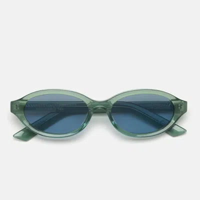 Retro Super Future Sunglasses Parola Sage Os4 Green/blue Gradient Unisex