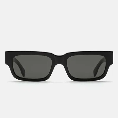 Retro Super Future Sunglasses Roma Black Wch Black/black Unisex In Purple