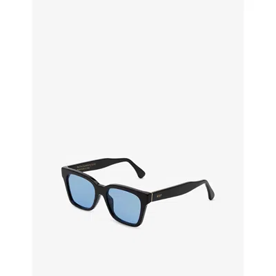 Retro Super Future Womens America Azure Square-frame Acetate Sunglasses In Blue