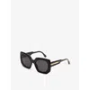 Retro Super Future Womens Black Marni Jellyfish Lake Oversized-frame Acetate Sunglasses In Black
