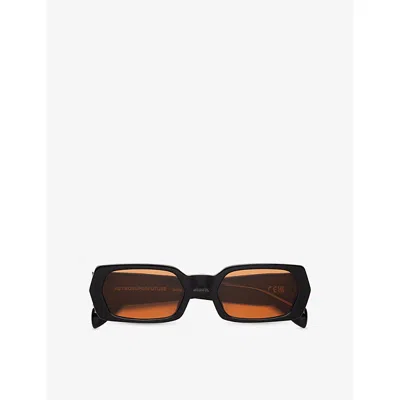 Retro Super Future Womens L'altro Refined Rectangle-frame Acetate Sunglasses In Brown