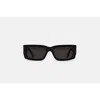 Retro Super Future Womens Notte Black Rectangle-frame Acetate Sunglasses In Black