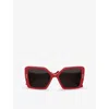 Retro Super Future Womens Red Marni Nimrela Butterfly-frame Acetate Sunglasses In Red