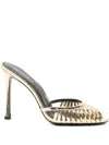 Retroféte 105mm Allistair Metallic-effect Mules In Blue