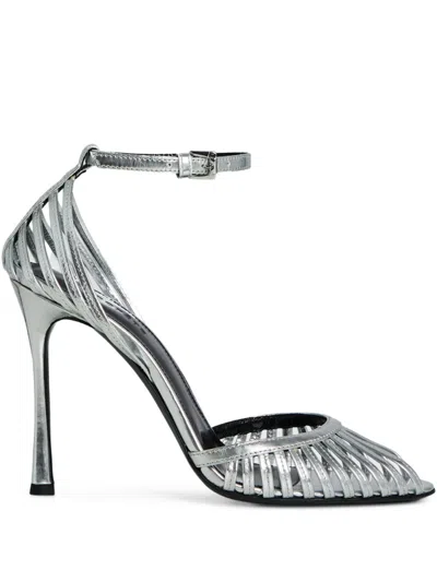 Retroféte 105mm Analu Sandals In Silver Mirror