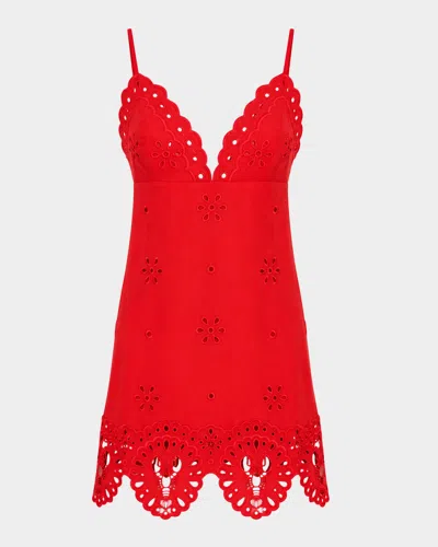 Retroféte Nebullah Embroidered Mini Dress