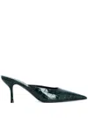 Retroféte 75mm Francesca Mules In Green