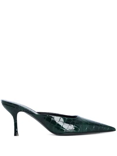 Retroféte 75mm Francesca Mules In Green