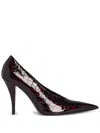 Retroféte 75mm Maureen Pumps In Red