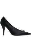 Retroféte 95mm Corinna Jewel-embellished Pumps In Black