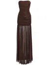 Retroféte Adele Sleeveless Dress In Burgundy
