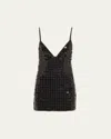 Retroféte Airalyse Embellished Mini Dress In Black