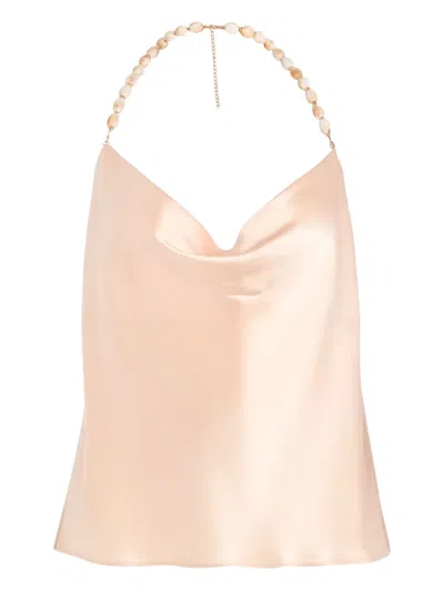 RETROFÉTE ALBA BEADED-HALTER TOP