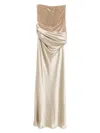 Retroféte Alexandra Gown In Neutrals
