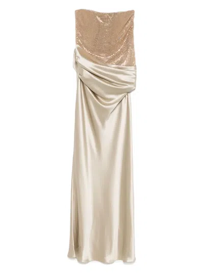 Retroféte Alexandra Gown In Beige