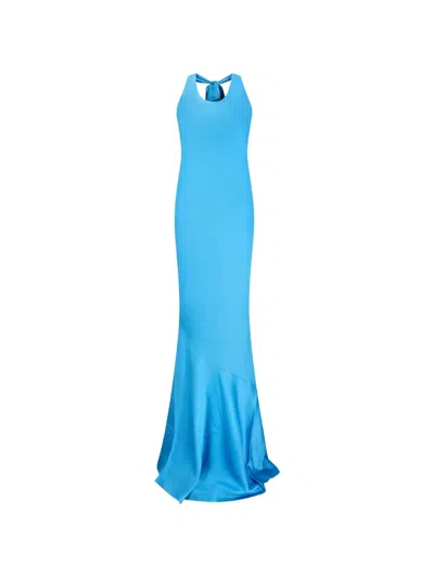 Retroféte Alison Maxi Dress In Blue