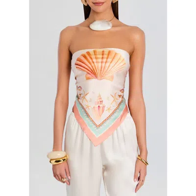 Retroféte Retrofête Alivia Silk Top In Multi