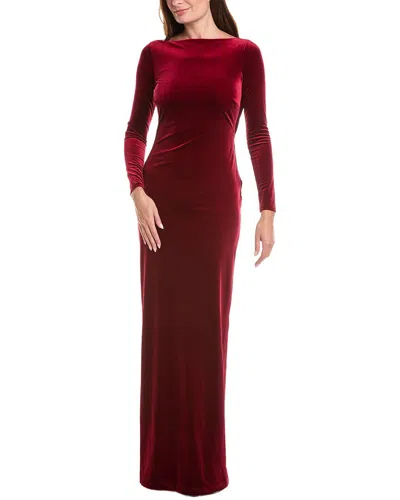 Retroféte Alizee Velvet Dress In Red