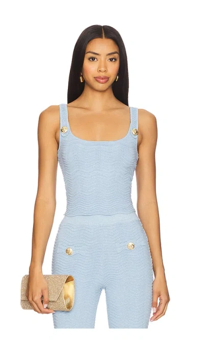 Retroféte Aloe Knit Top In Blue