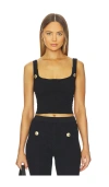 Retroféte Aloe Knit Top In Black