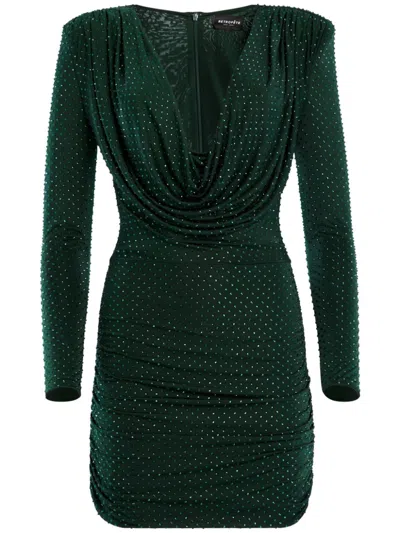 Retroféte Alpine Mini Dress In Green