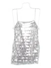 Retroféte Amalie Paillette-embellished Tulle Mini Dress In Silver