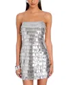 Retroféte Amalie Paillette-embellished Tulle Mini Dress In Silver