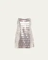 Retroféte Amalie Sequined Mini Dress In Silver