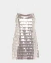 Retroféte Amalie Sequined Mini Dress In Silver