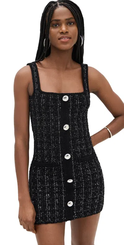 Retroféte Amanda Tweed Dress Black/silver