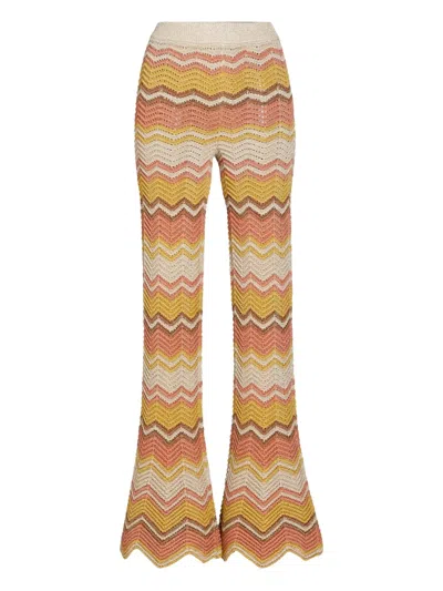 RETROFÉTE AMIRA CROCHET FLARED TROUSERS
