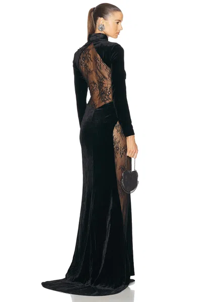 Retroféte Amor Velvet Dress In Black