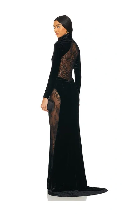 Retroféte Samtkleid Amor In Black