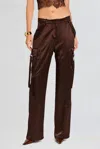 Retroféte Andre Straight Pants In Dark Chocolate In Brown