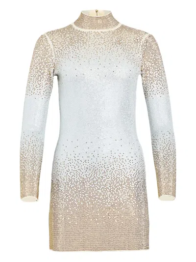 Retroféte Anica Dress In Winter  White/silver