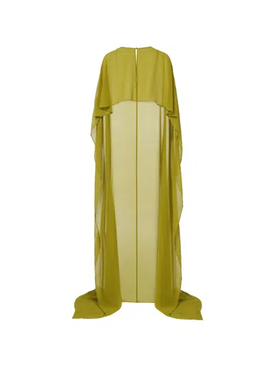 Retroféte Anicca Draped Cape Top In Green