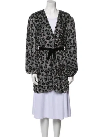 Pre-owned Retroféte Animal Print Jacket In Black