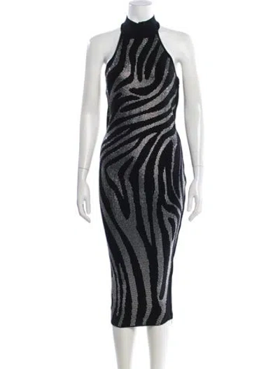 Pre-owned Retroféte Animal Print Midi Length Dress W/ Tags In Multi