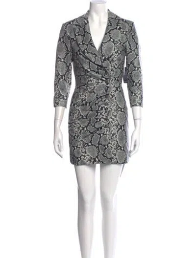 Pre-owned Retroféte Animal Print Mini Dress W/ Tags In Multi