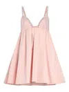 Retroféte Aniyah Pleated Mini Dress In Pink