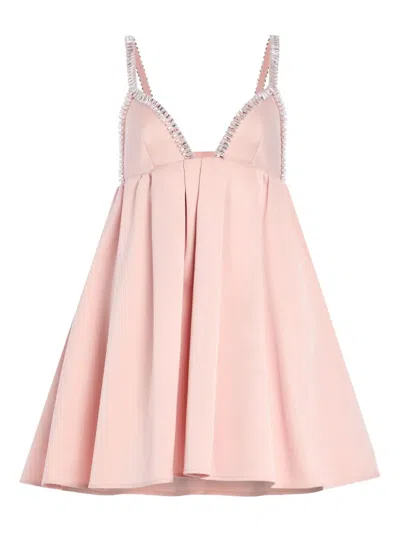 Retroféte Aniyah Pleated Mini Dress In Pink
