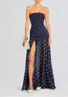 Retroféte Annalise Dress Navy Polka Dots In Navy Polka  Dot